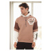 71185 Dewberry Embroidered Oversize Mens Sweatshirt-CAMEL