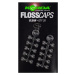 Korda zarážky na nástrahu floss caps clear čiré