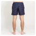 Plavky Urban Classics Pattern Swim Shorts Navy/ Pink