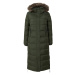 Superdry Zimný kabát  hnedá melírovaná / jedľová
