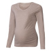 esmara® Dámske tehotenské tričko s dlhým rukávom (sivá)