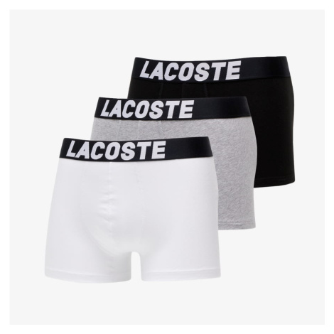 LACOSTE Underwear trunk Black/ White/ Grey
