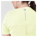 Dámske priedušné bežecké tričko Dry+ Breath žlté fluorescenčné