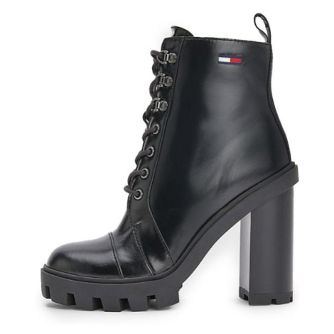 Čižmy - TOMMY JEANS HEELED B čierne