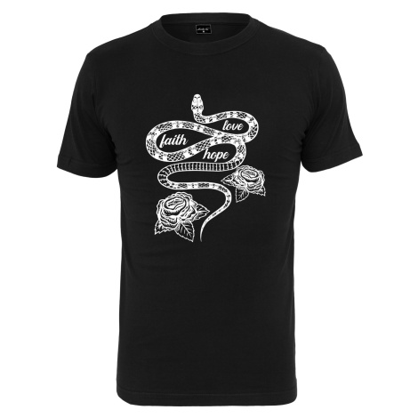 Men's T-shirt Snake Love Faith Hope black