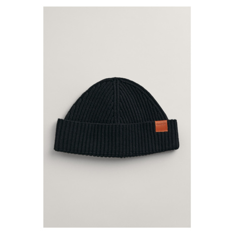 ČAPICA GANT FISHERMAN BEANIE EBONY BLACK