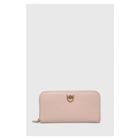 Kožená peňaženka Pinko dámsky, ružová farba, 100250.A0F1