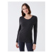 LC Waikiki Women's Crew Neck Plain Long Sleeve Thermal Underwear