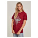 Women's T-shirt from burgundy moth