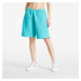 Nike Solo Swoosh Fleece Shorts Washed Teal-White modré