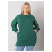 Dark Green Cotton Sweatshirt for Women Plus Sizes