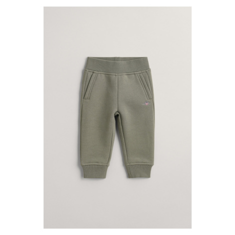 TEPLÁKY GANT SHIELD PANTS MUTED GREEN