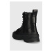 Kožené členkové topánky Vagabond Shoemakers Maxime dámske, čierna farba, na platforme, zateplené