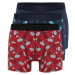 Trendyol 3-Pack Multicolored Patterned-Plain Mix Flexible Cotton Boxer