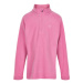 Dievčenská lyžiarska flisová mikina COLOR KIDS Fleece pulli, Solid-Fuchsia Pink