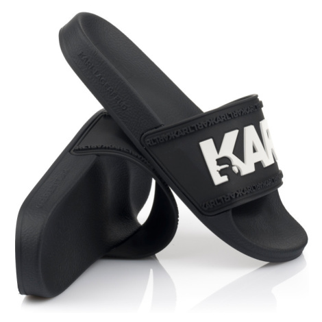 Šľapky Karl Lagerfeld Kondo Karl Logo Slide Čierna