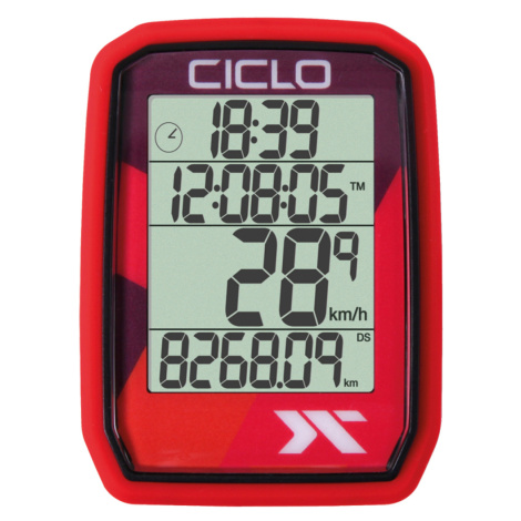 CICLOSPORT tachometer - PROTOS 105 - červená