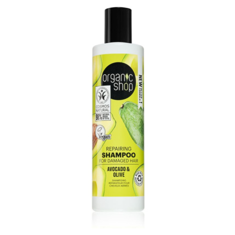 Organic Shop Avocado & Olive obnovujúci šampón pre poškodené vlasy