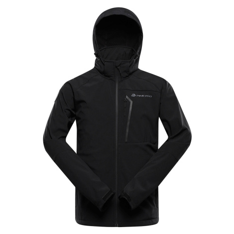 Alpine Pro Hoor Pánska softshell bunda MJCC623 čierna