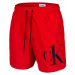 Calvin Klein MEDIUM DRAWSTRING Pánske šortky do vody, červená, veľkosť