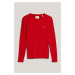 SVETER GANT STRETCH COTTON CABLE C-NECK RUBY RED