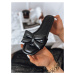 BRANDY women's black slippers Dstreet