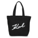 Karl Lagerfeld  K/SIGNATURE CANVAS SHOPPER  Veľká nákupná taška/Nákupná taška Čierna