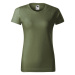 Dámske tričko Basic W MLI-13409 Khaki green - Malfini khaki-tm.Zelená