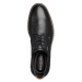 Čierna kožená spoločenská obuv Claudio Conti