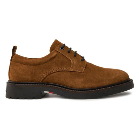 Tommy Hilfiger Poltopánky Light Hilfiger Lwt Suede Shoe FM0FM05088 Hnedá