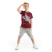 mshb&g Airplane Boy T-shirt Capri Shorts Set