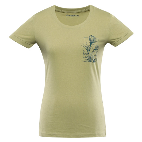 Women's T-shirt made of organic cotton ALPINE PRO TERMESA weeping willow variant pb