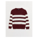 LC Waikiki Crew Neck Striped Long Sleeve Boy's Knitwear Sweater