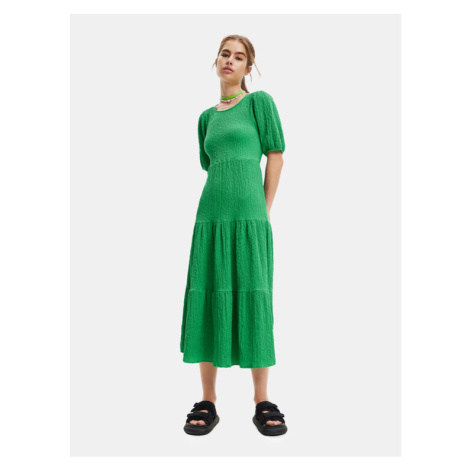Desigual Každodenné šaty 23SWVW45 Zelená Regular Fit