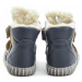 Pegres 1706 modrá detská zimná barefoot obuv