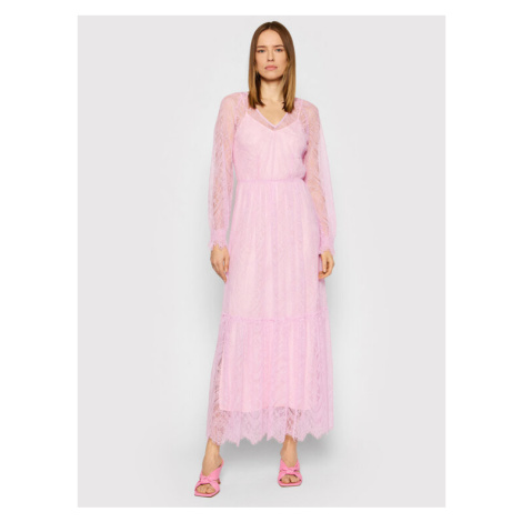 TWINSET Večerné šaty 221TP2140 Ružová Straight Fit