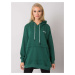 Tmavozelená oversize mikina RV-BL-7095.30P-dark green