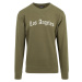 Mikina Urban Classics Los Angeles Wording Crewneck Olive