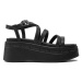 Tommy Jeans Sandále Tjw Strappy Wedge Sandal EN0EN02516 Čierna