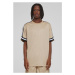 Men's Oversized Stripes Mesh T-Shirt - unionbeige