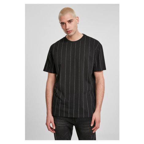 Oversized Pinstripe Tee Black Urban Classics