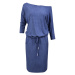 Dámské šaty model 6877272 světle modrá džínovina S - numoco