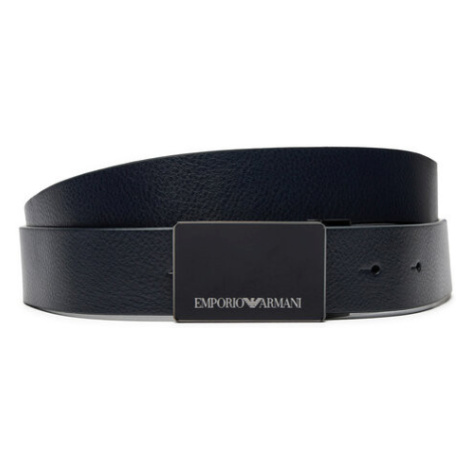 Emporio Armani Pánsky opasok Y4S427 YTU7J 84866 Tmavomodrá