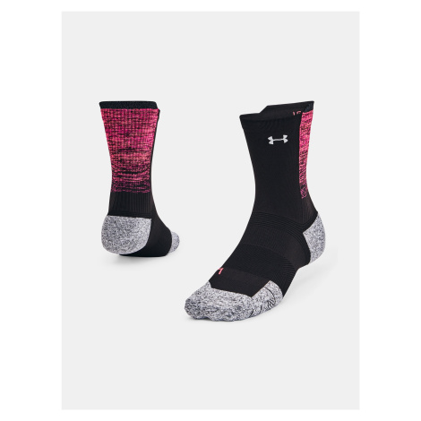 Čierne športové ponožky Under Armour UA AD Run Cushion 1pk Mid