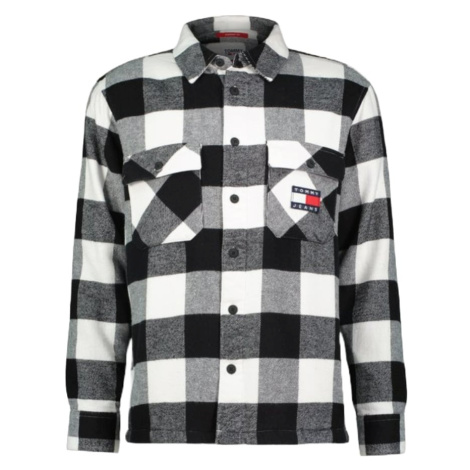 Tommy Jeans Košeľa - TJM SHERPA FLANNEL OVERSHIRT biela