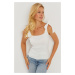 Cool & Sexy Women's White Knitwear Blouse YV236