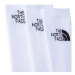 The North Face Súprava 3 párov vysokých pánskych ponožiek NF0A882HFN41 Biela