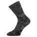 Boma Říp Unisex ponožky zimné s voľným lemom BM000000596300102401 čierna melé