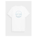Pánske tričko 4F H4L22-TSM048 biele Bílá