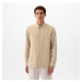 Košeľa GAP Longsleeve Linen Shirt Oatmeal Heather B2297